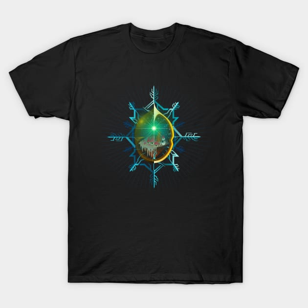 SNOWFLAKE FREEZE PORTAL BRIDGE 06 T-Shirt by roombirth